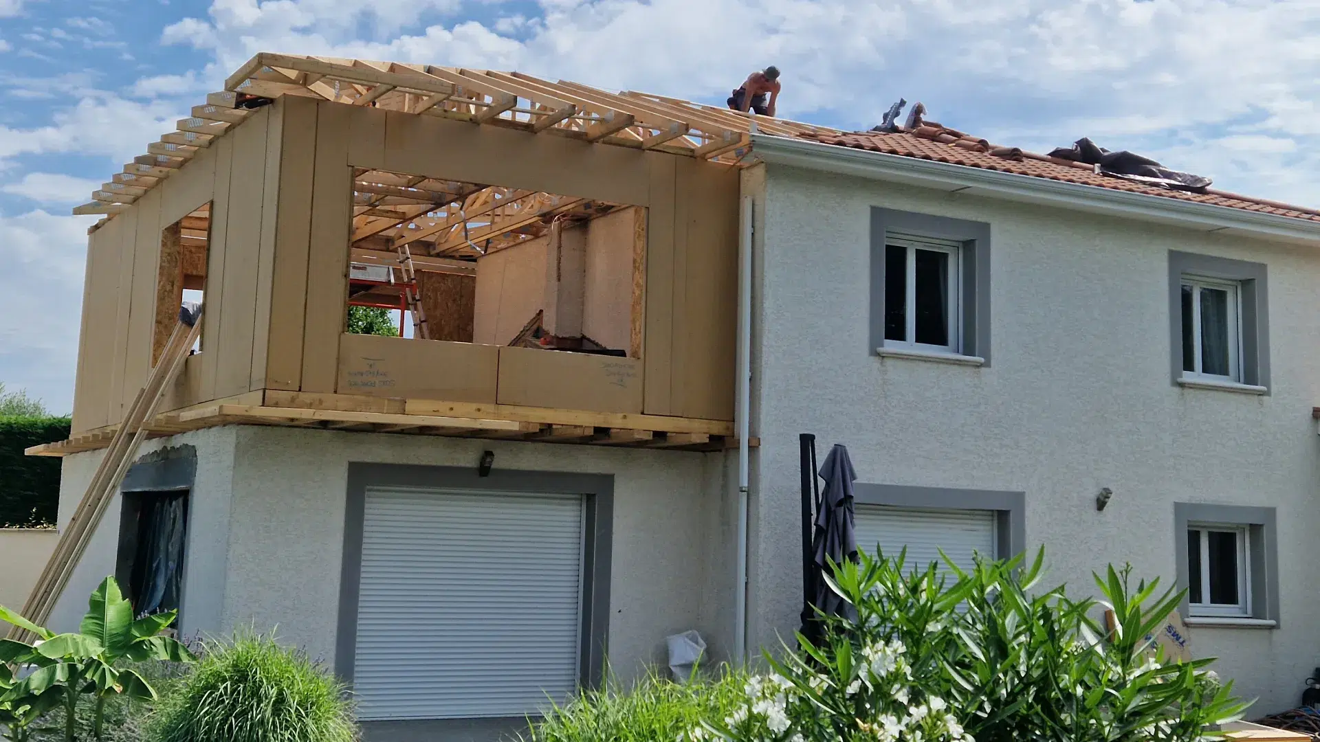 Construction d'une extension de maison